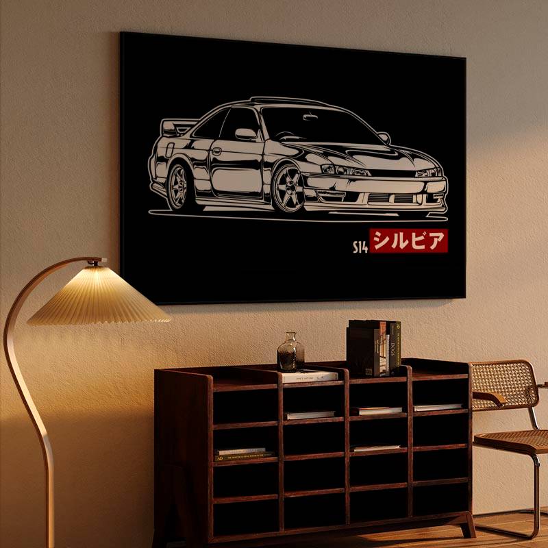 Monochrome Nissan Silvia S14 preview