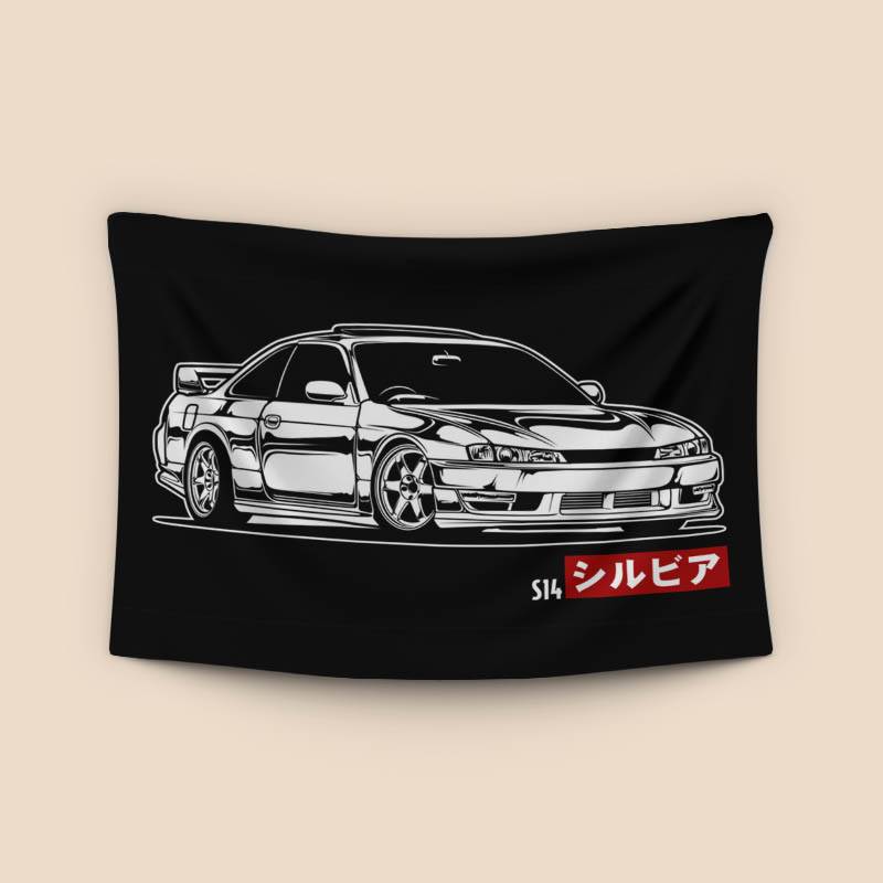 Monochrome Nissan Silvia S14 preview