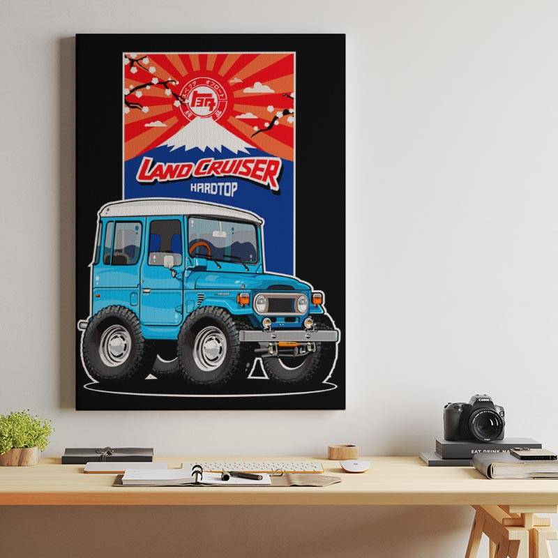 Toyota Land Cruiser J40 Hardtop CARtoon CARicature preview