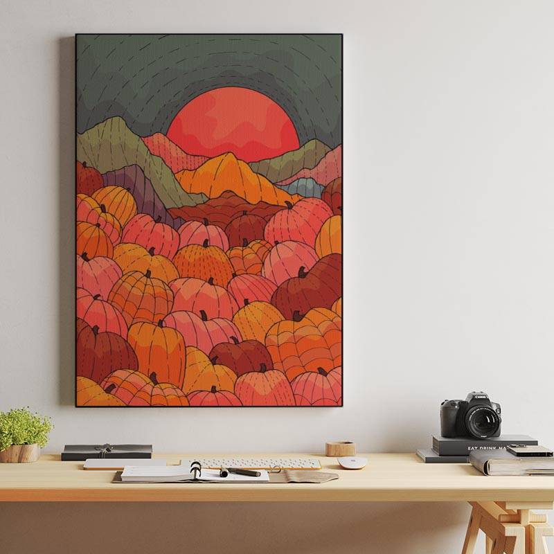 Hills and pumpkins preview