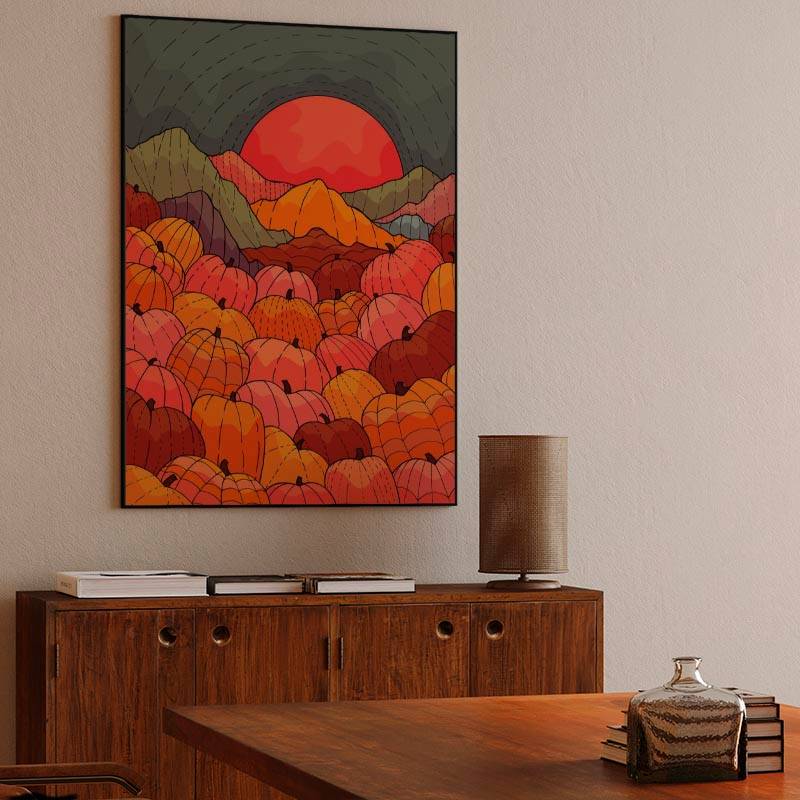 Hills and pumpkins preview