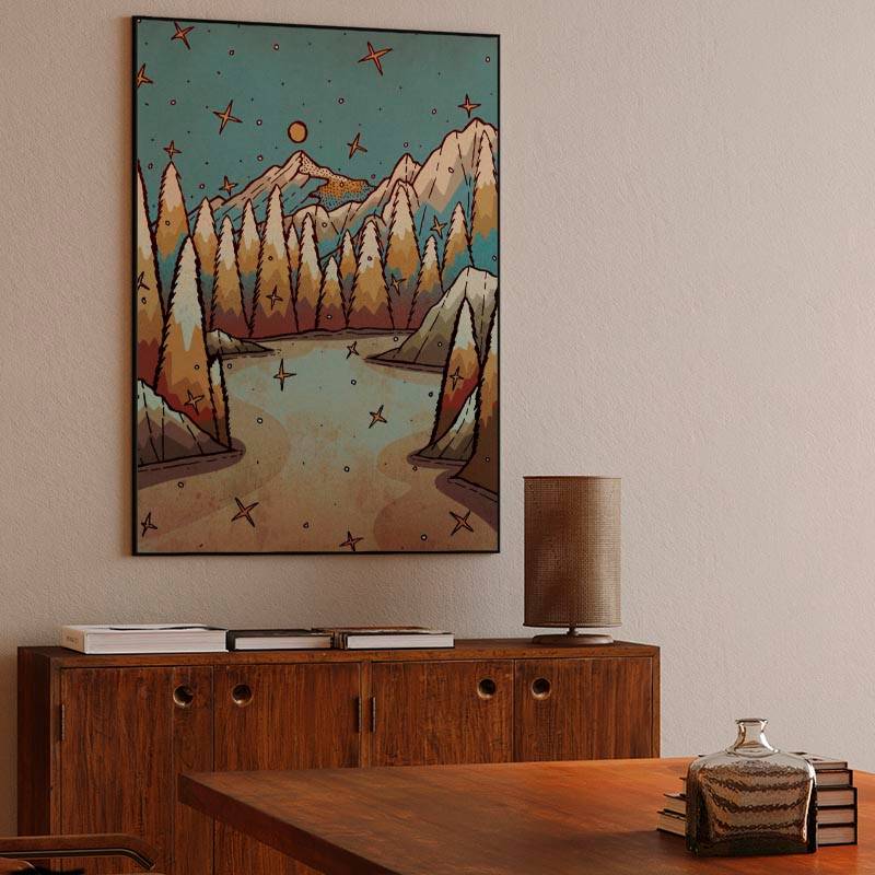 Winter of gold and blue preview