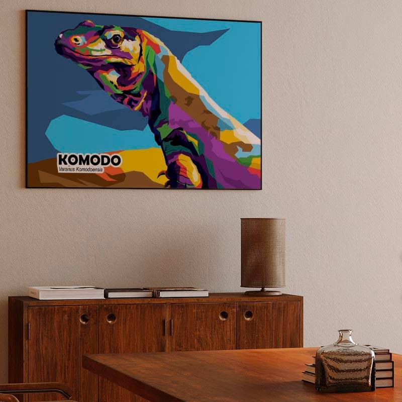 Special Animal Komodo in trend illustration preview