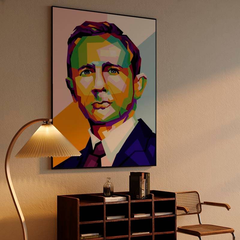 Legend Actor Daniel Craig James bond in illustration preview