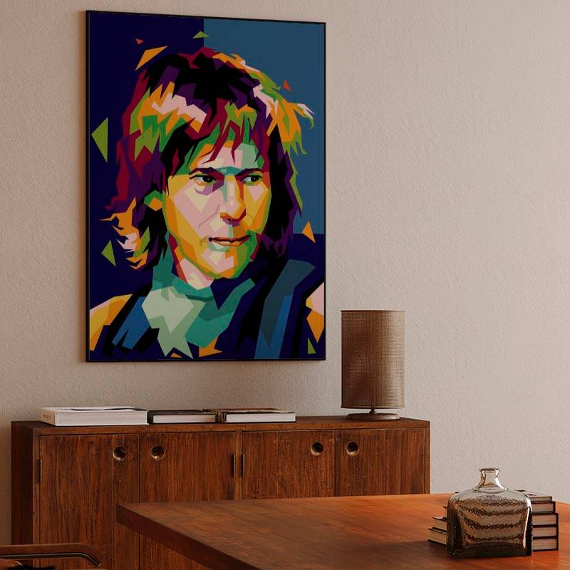 Legend guitarist of Jeff Beck in trend illustration preview