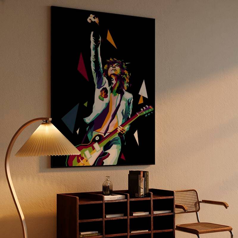 Jimmy Page in fantastic illustration preview