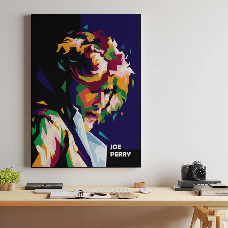 Joe Perry legend Guitarist in trend illustration preview