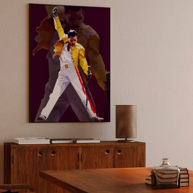 Retro Freddie Mercury preview