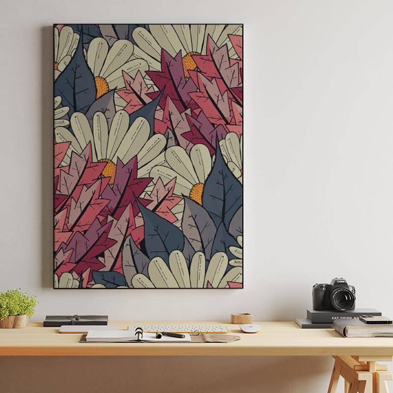 An autumn flower garden preview