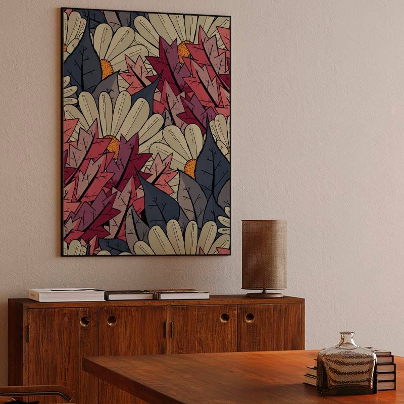 An autumn flower garden preview