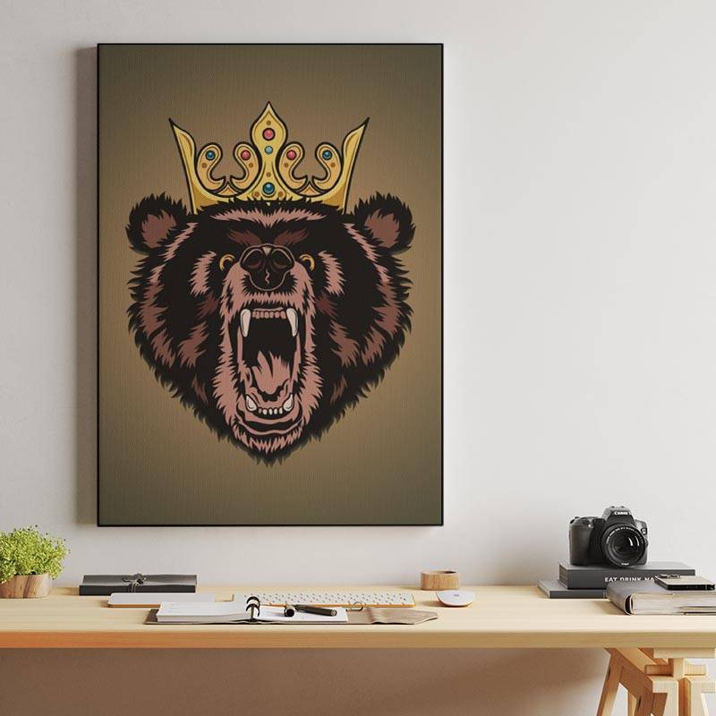 Angry Bear Canvas preview