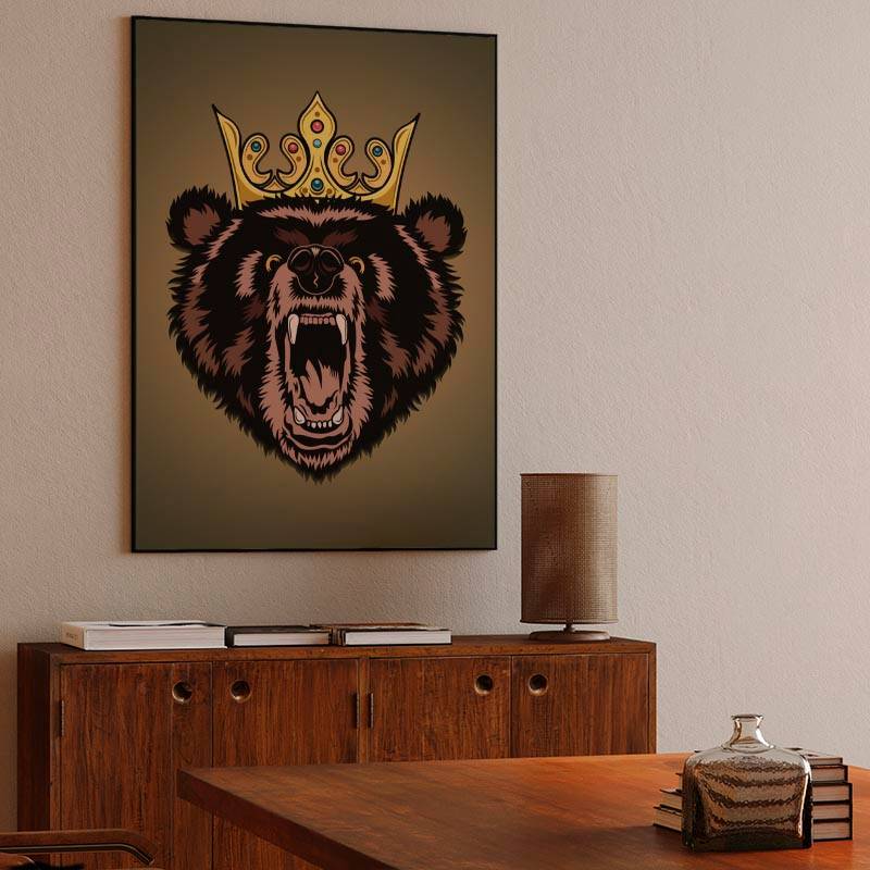 Angry Bear Canvas preview