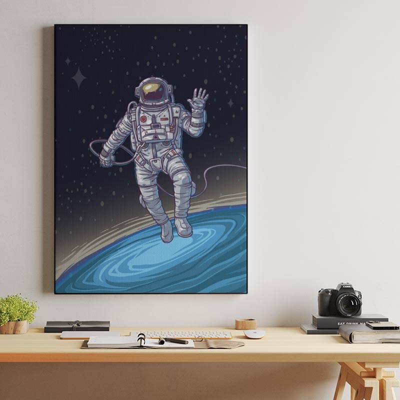 Astronaut in Space Canvas preview