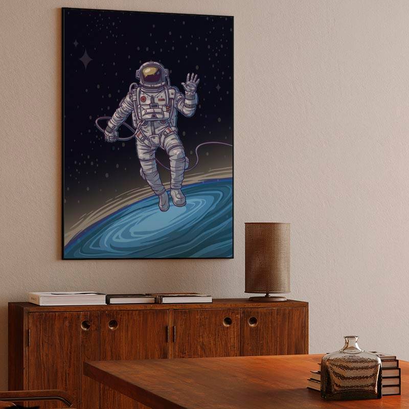 Astronaut in Space Canvas preview