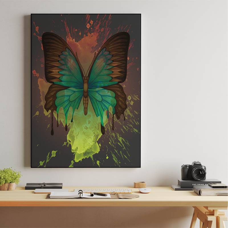 Dripping Butterfly Canvas preview