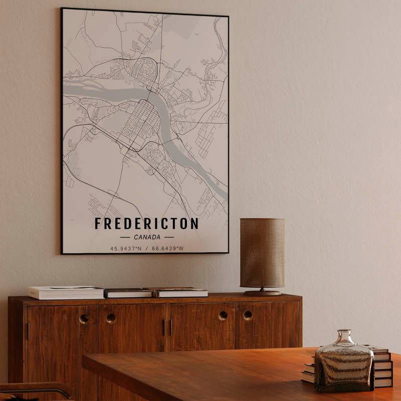 Fredericton map preview