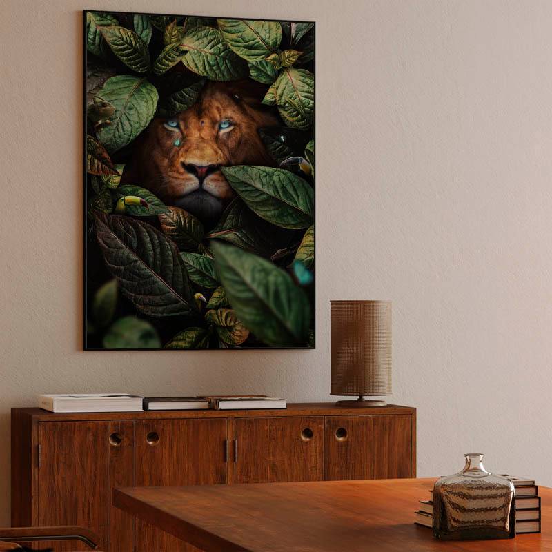 Lion in Leaves preview