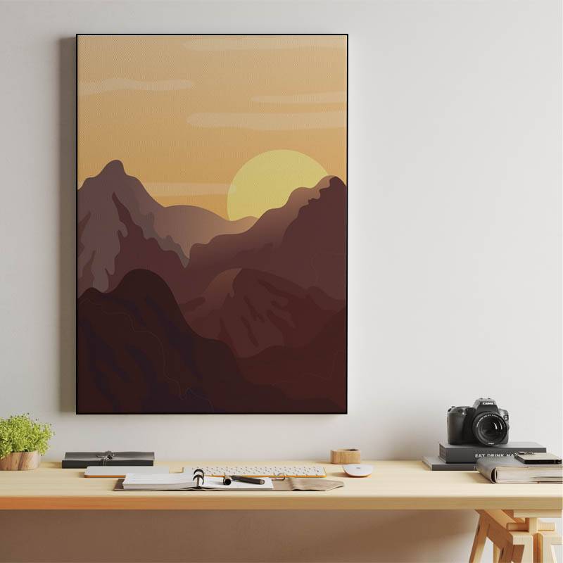 Mountain Sunset Canvas preview
