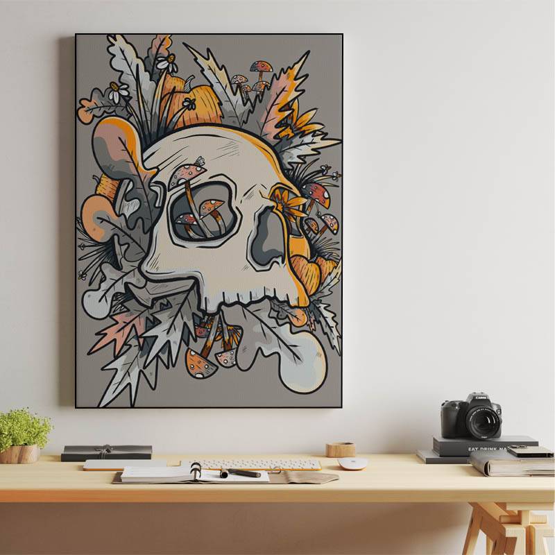 Mushrooms and the skull preview