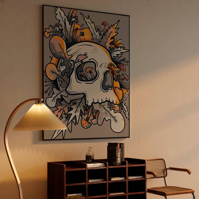 Mushrooms and the skull preview