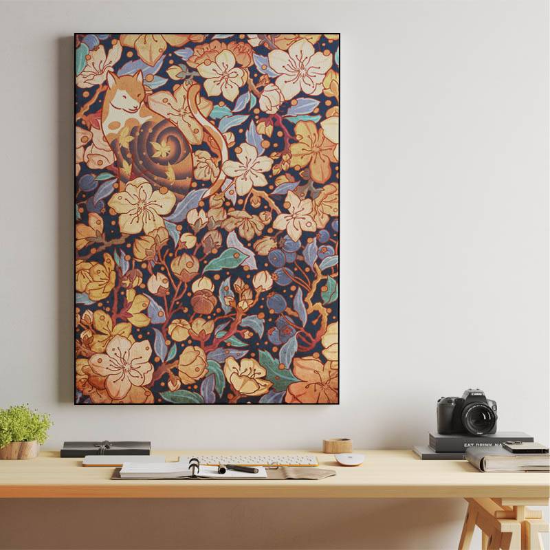 Neko and cherry blossoms preview