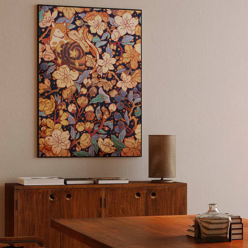 Neko and cherry blossoms preview