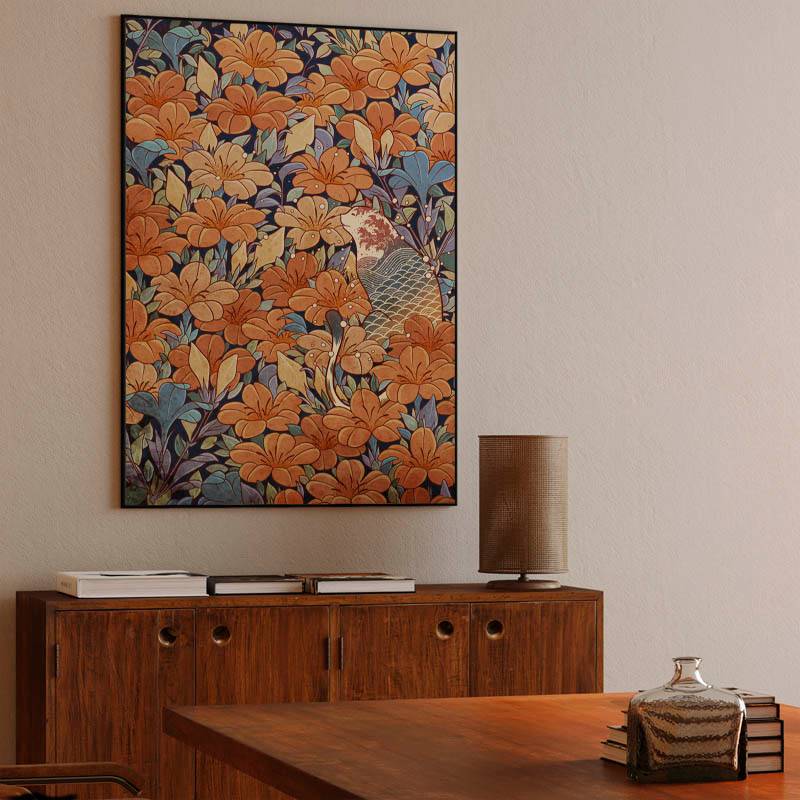 Neko and flowers preview