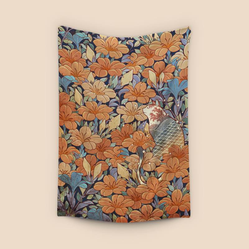 Neko and flowers preview