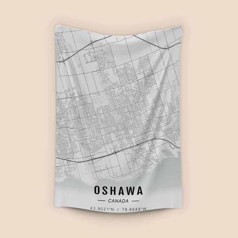 Oshawa map preview