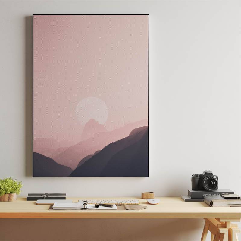 Pink Sunset Canvas preview