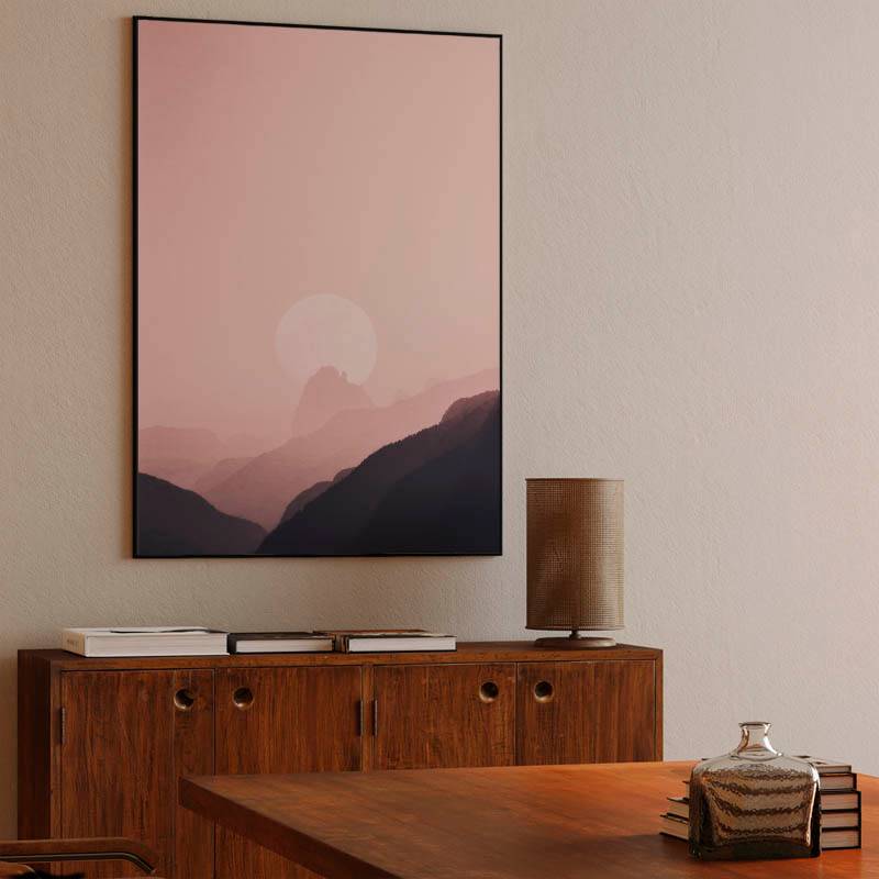 Pink Sunset Canvas preview