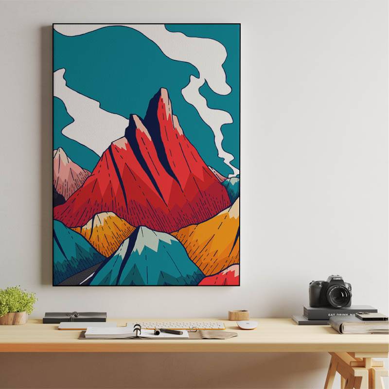 Smoke trail mountains preview