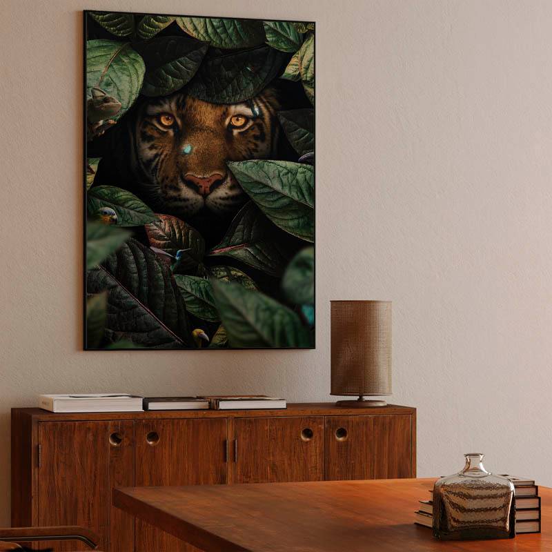 Tiger in Leaves preview