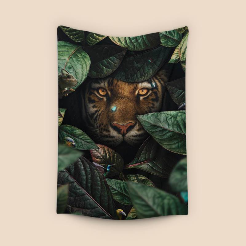 Tiger in Leaves preview