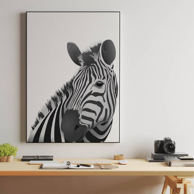 Zebra - white background preview