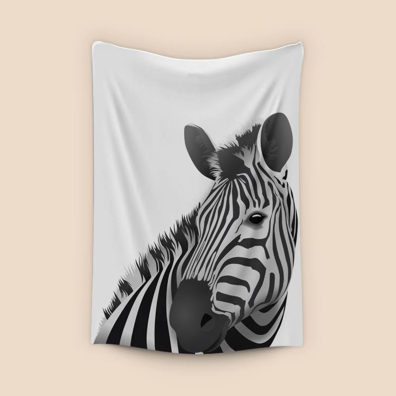 Zebra - white background preview