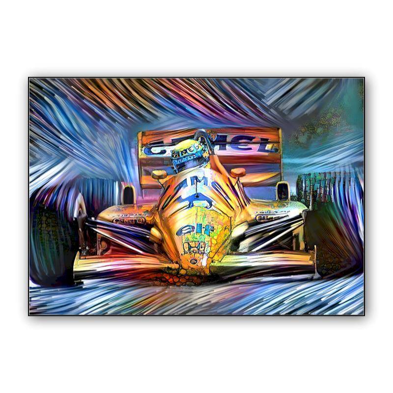 Digital Art Formula 1 Camel Lotus Honda Ayrton Senna preview
