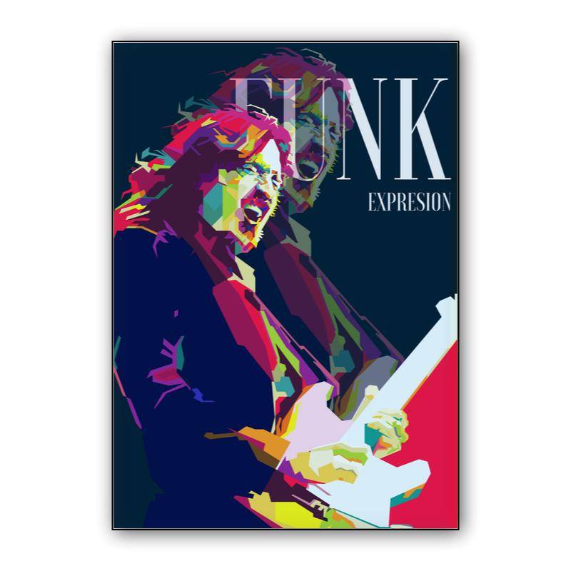 John Frusciante Funk Guitarist Pop Art WPAP - Canvast Print preview