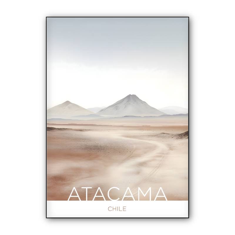 The Atacama Desert - Chile - Crayon Technique preview