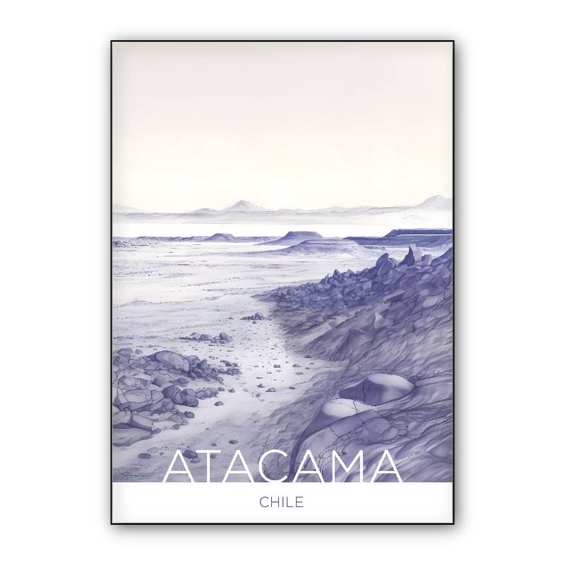 The Atacama Desert - Chile - Ballpoint Pen Technique preview