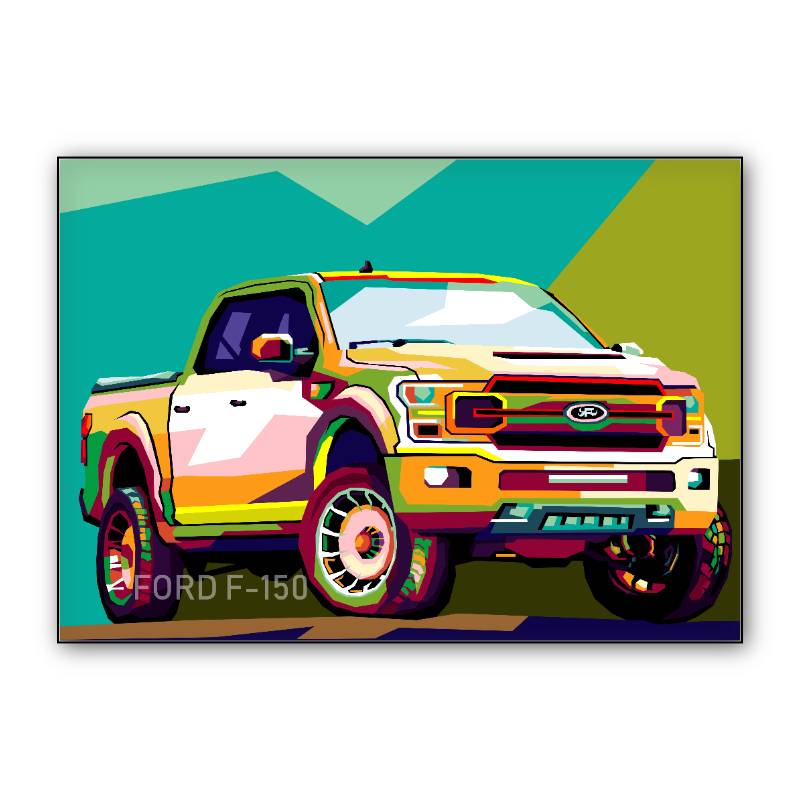 Amazing illustration truck car Ford F150 preview
