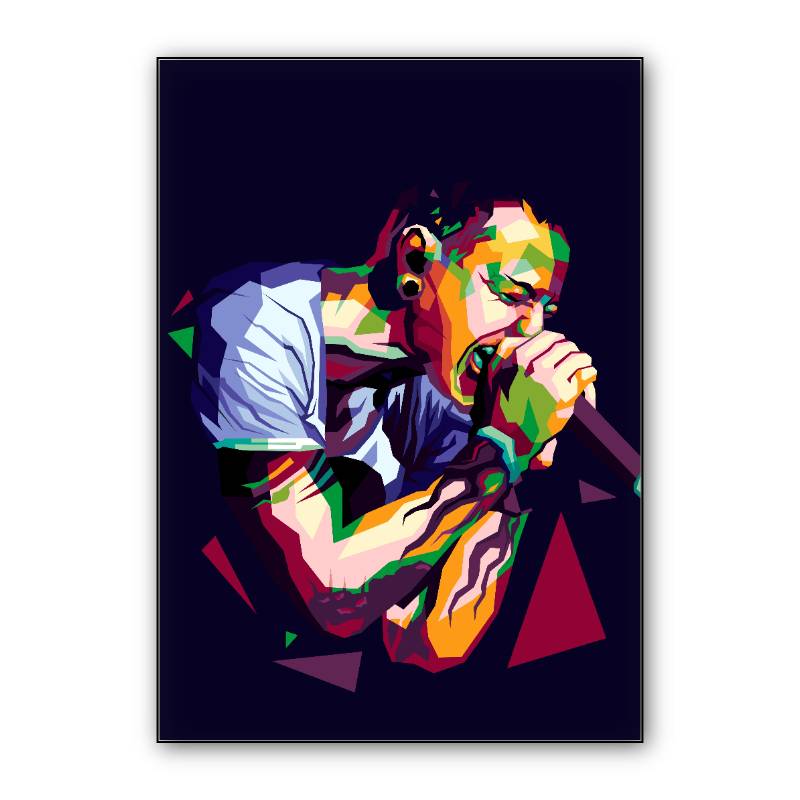 Chester Bennington in illustration preview