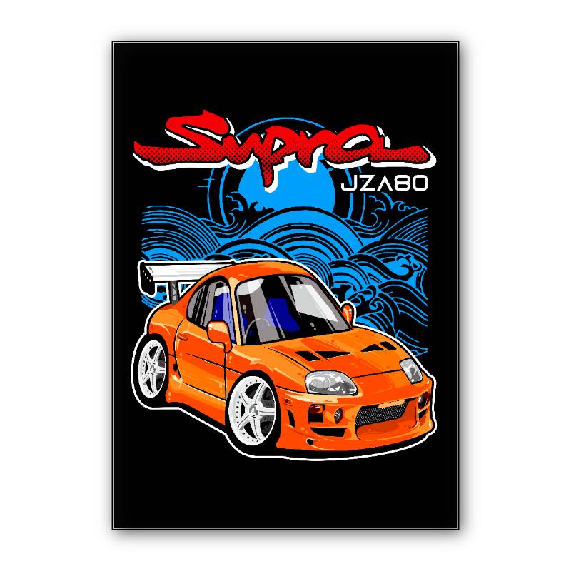 Toyota Supra JZA80 CARtoon / CARicature preview