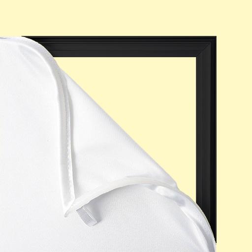 Removable fabric print insert