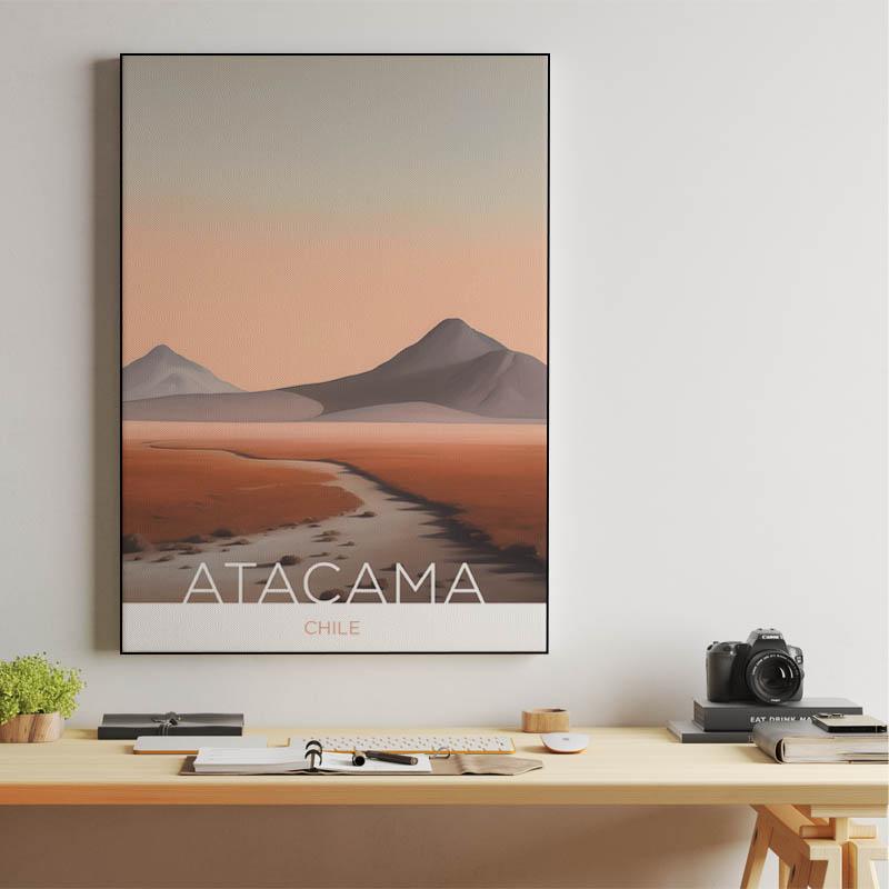 The Atacama Desert - Chile - Tempera Painting Technique
