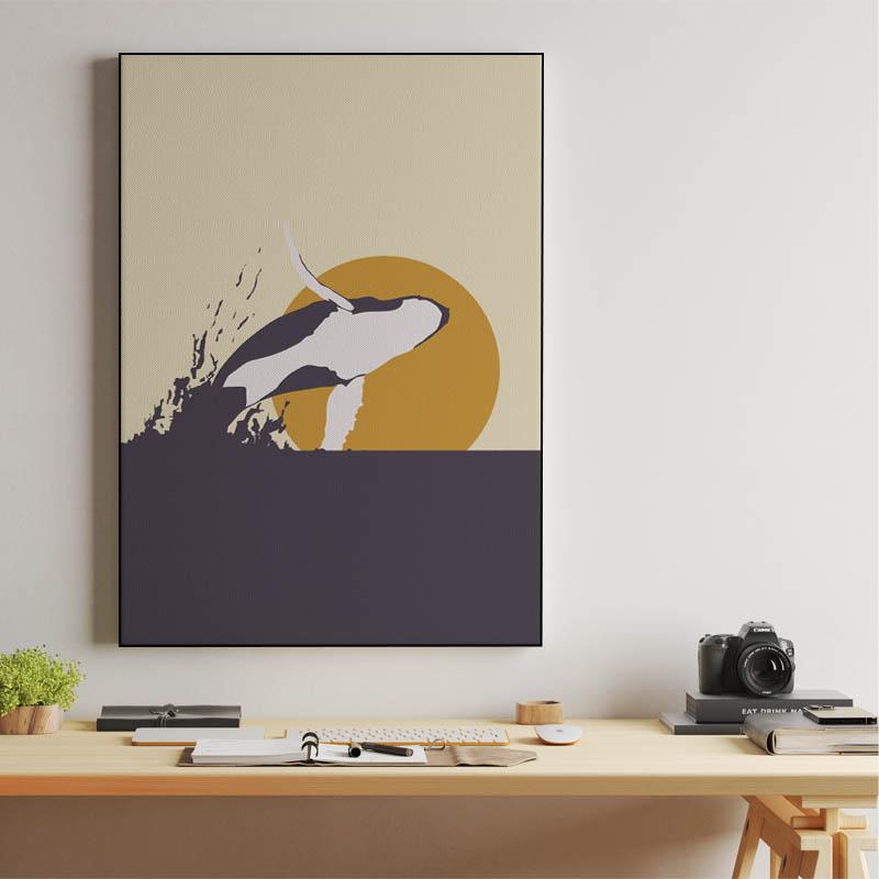 Humpback Whale and Sunset