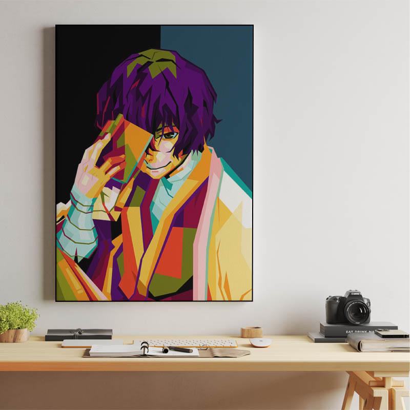 Anime Osamu Dazai in Pop art