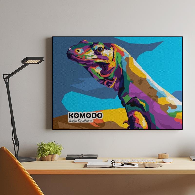 Special Animal Komodo in trend illustration