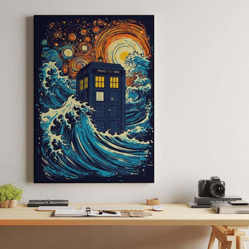 The great kanagawa wave and the tardis