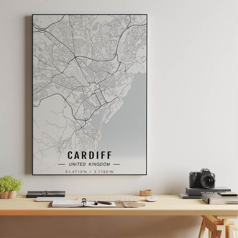 Cardiff map